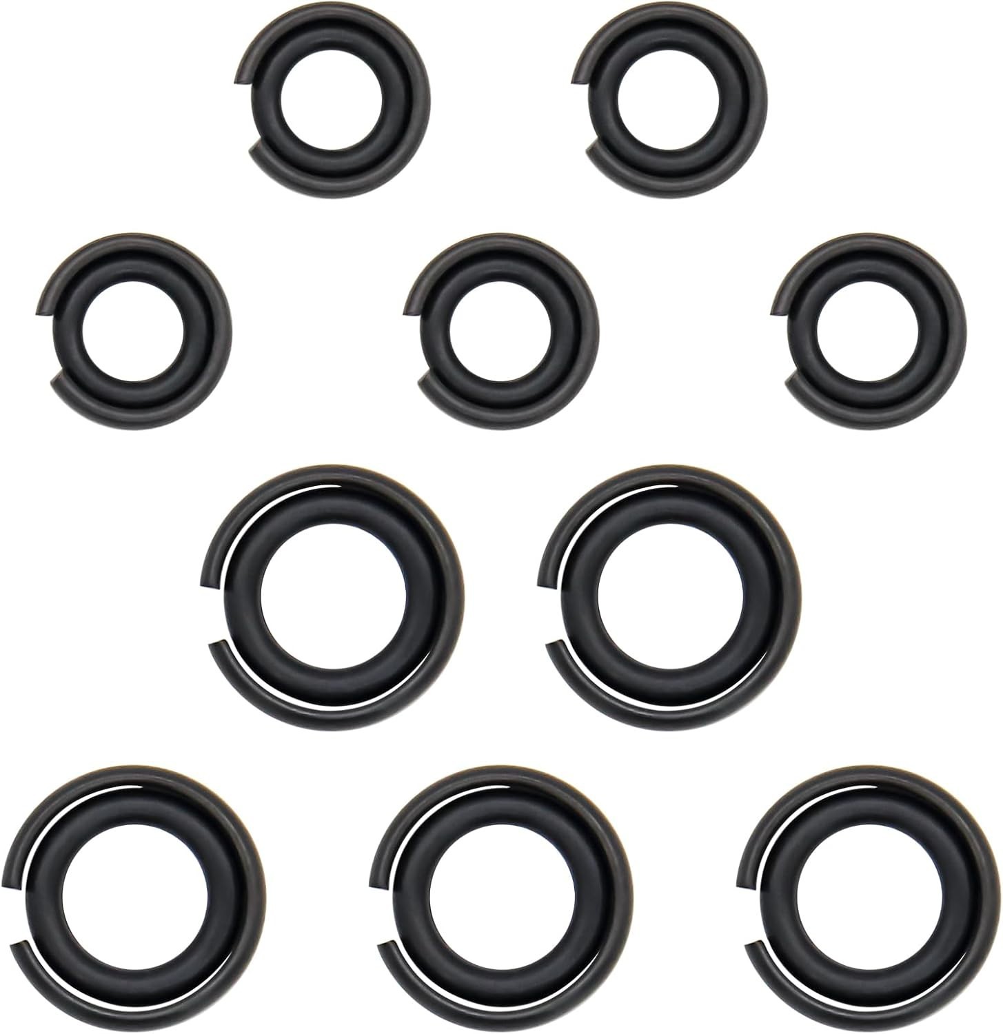 5 Sets 3/8" and 5 Sets 1/2" Impact Retaining Ring Wrench Socket Clip with O-Ring