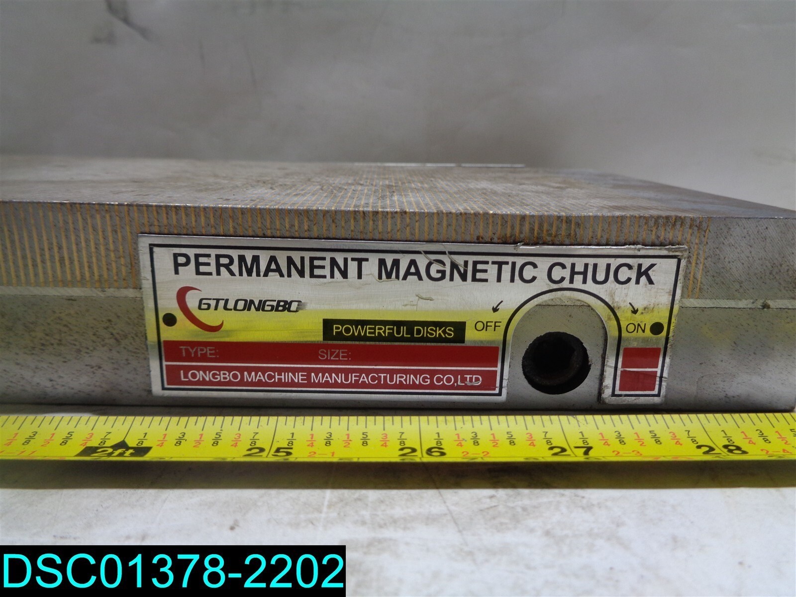 PERMANENT MAGNETIC CHUCK MACHINE