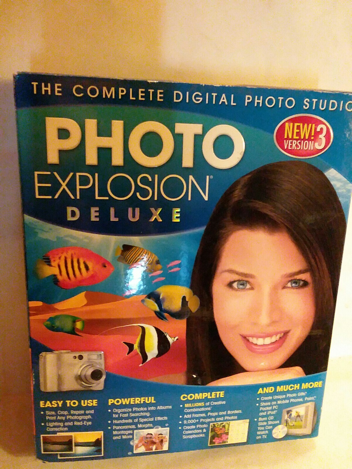 Photo Explosion Deluxe Version 3 PC CD-ROM for Windows XP/Vista New Opened Box