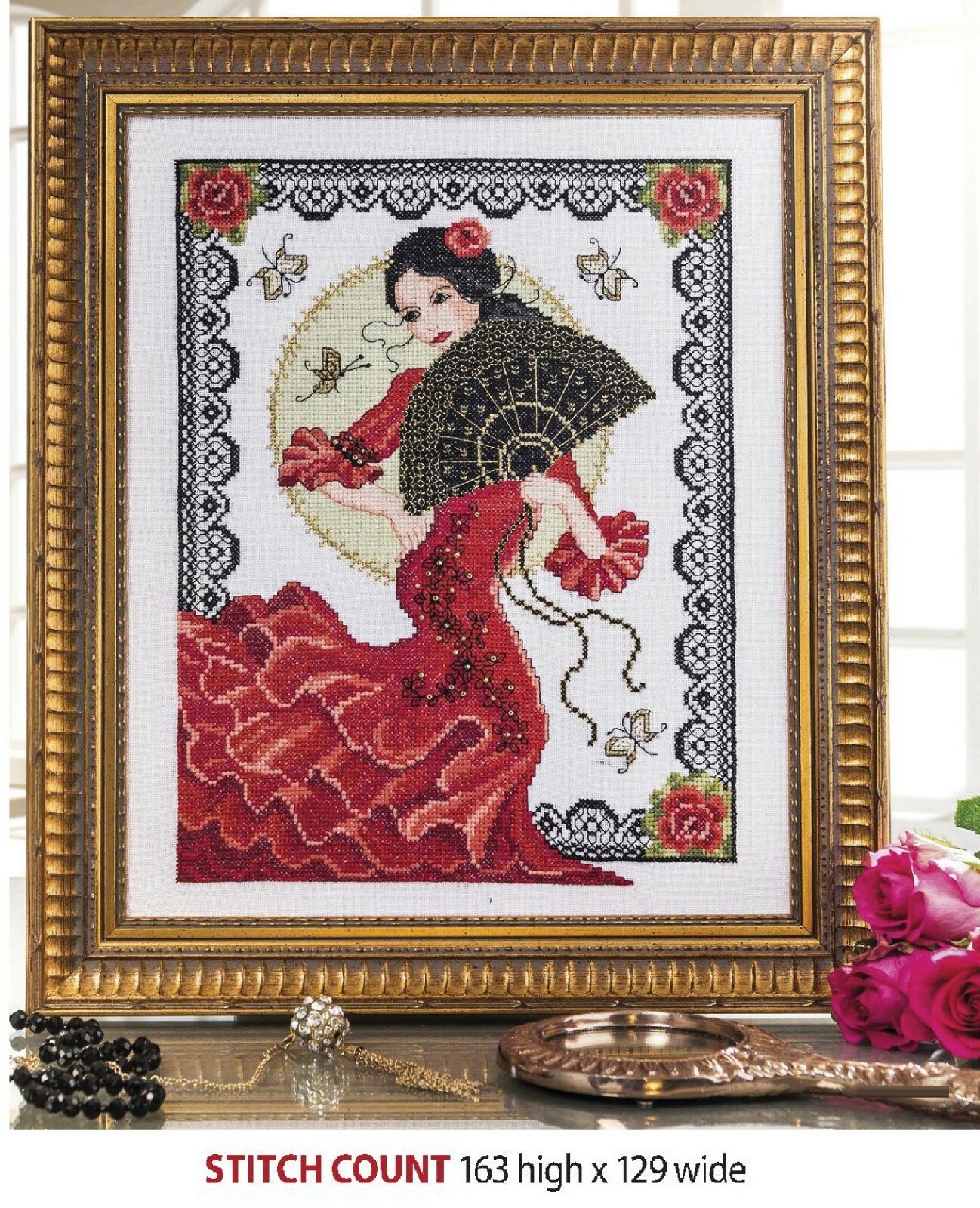 SPANISH DANCER  CROSS  STITCH PATTERN ONLY    ALS    AU