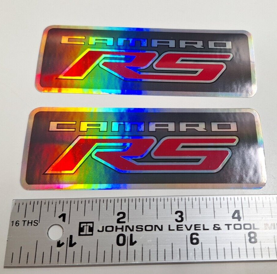 Camaro RS holographic sticker set of 2