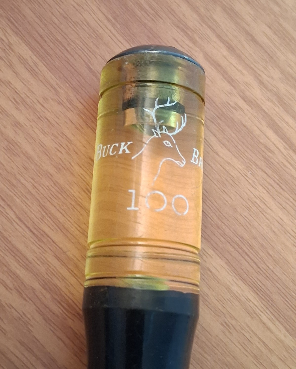 Buck Bros. 100 Wood Chisel Yellow Metal Cap 1/4" Vintage Tool Made in USA