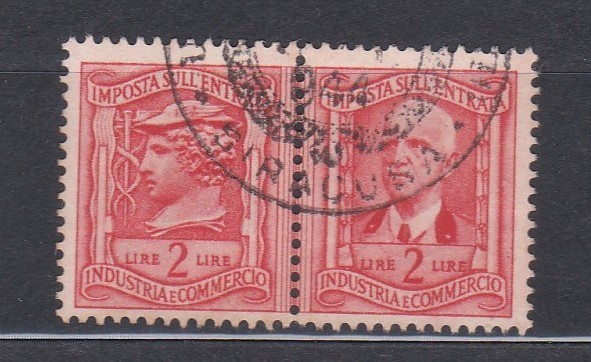 ITALY 1940 - Stamp stamp tax on income lire 2