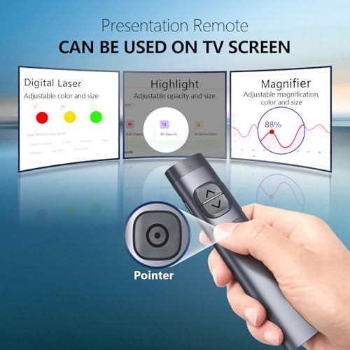 N97s TV Screen Presentation Clicker for powerpoint Green - BLE&USB-AC