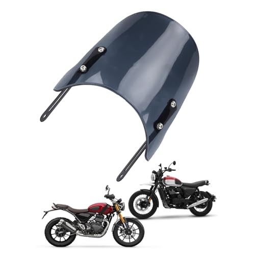 Motorcycle Windshield, Motorcycle Front Windshield Windscreen for Grey