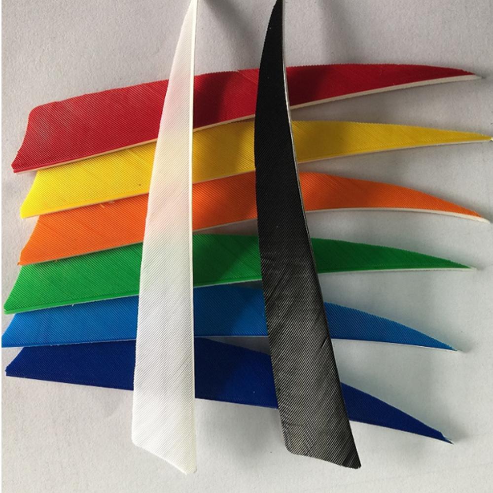 36Pcs 4 Inch Carbon Arrow Feathers Fletching Fletches Archery Bow RW Shield Cut