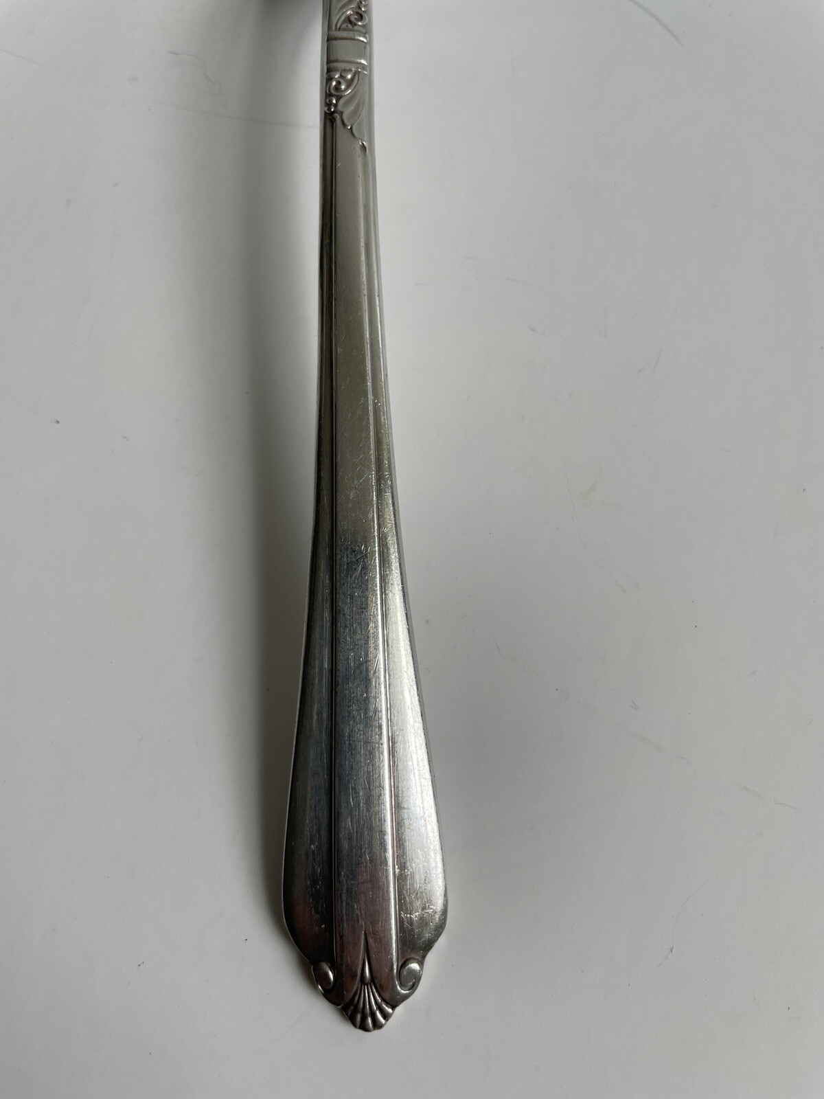 Wm Rogers Stratford Large Serving Spoon Starlight Claridge Heritage Pattern