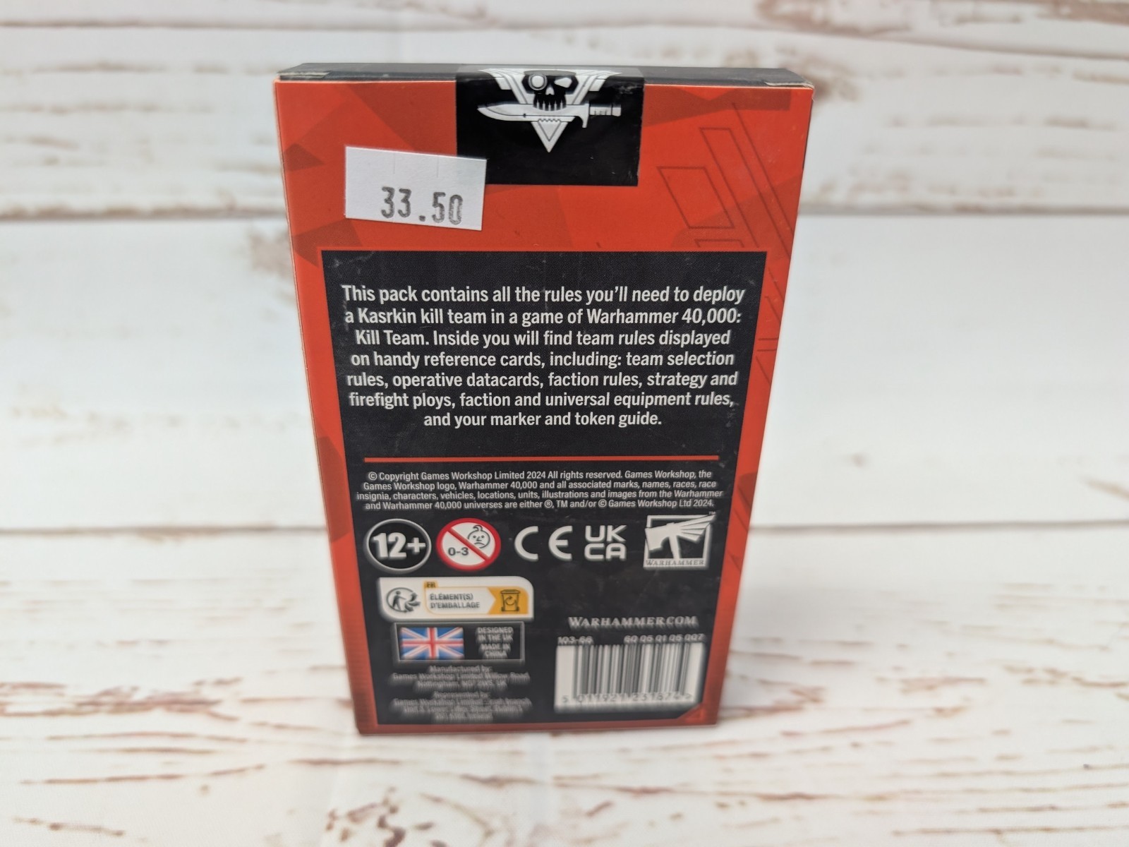 Kill Team Datacards Kasrkin Warhammer 40K Games Workshop New Sealed