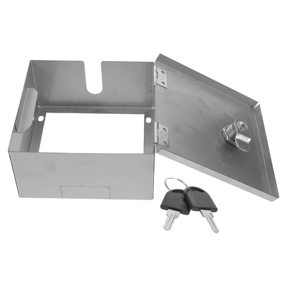 Weatherproof Stainless Steel Lockable Power Outlet Cover For Wall Socket