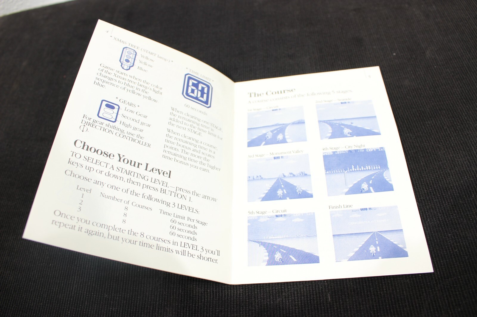 Hang-On / Safari Hunt (Sega Master) MANUAL only