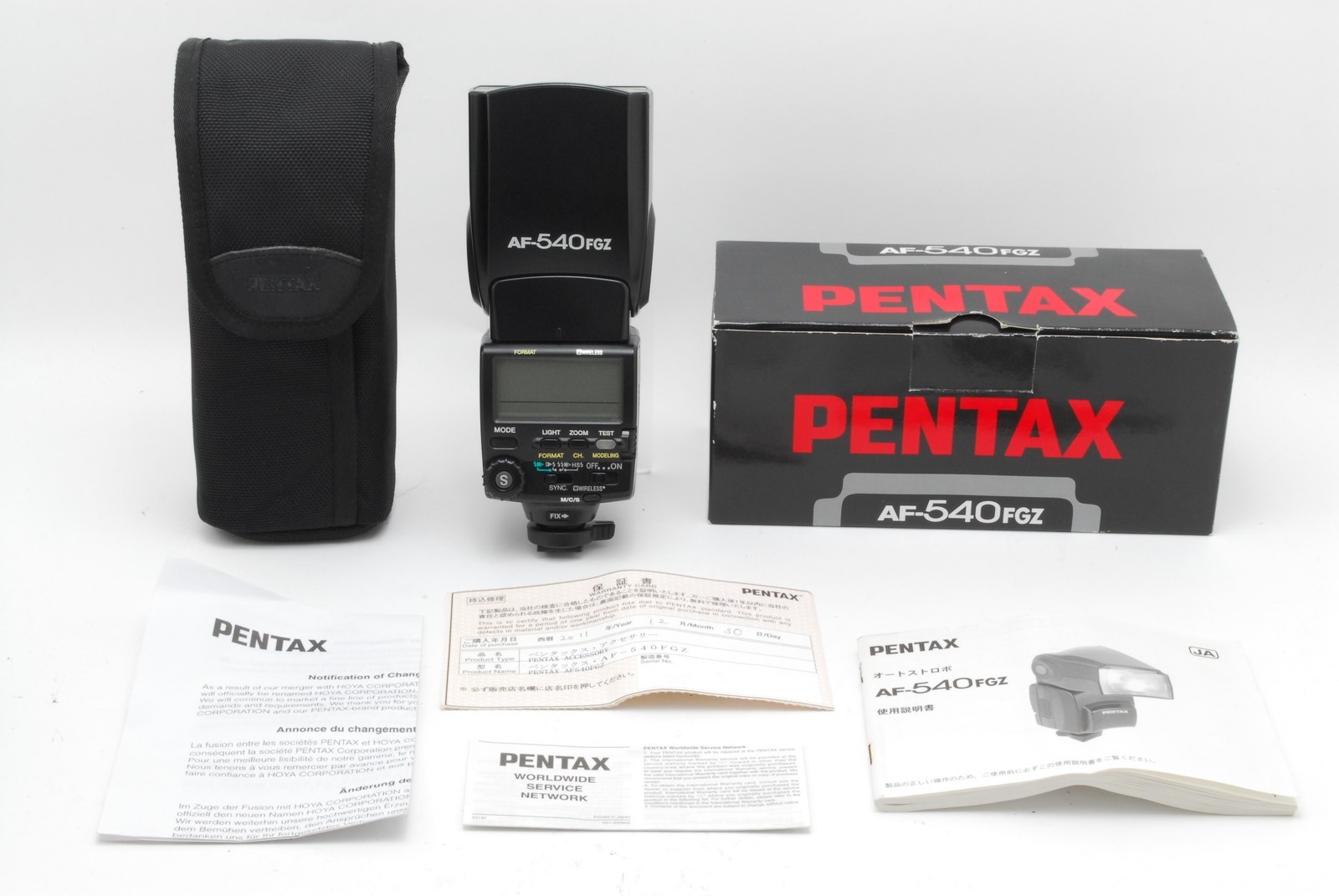 [MINT in Box] Pentax AF-540FGZ Shoe Mount Flash Strobe SLR From JAPAN