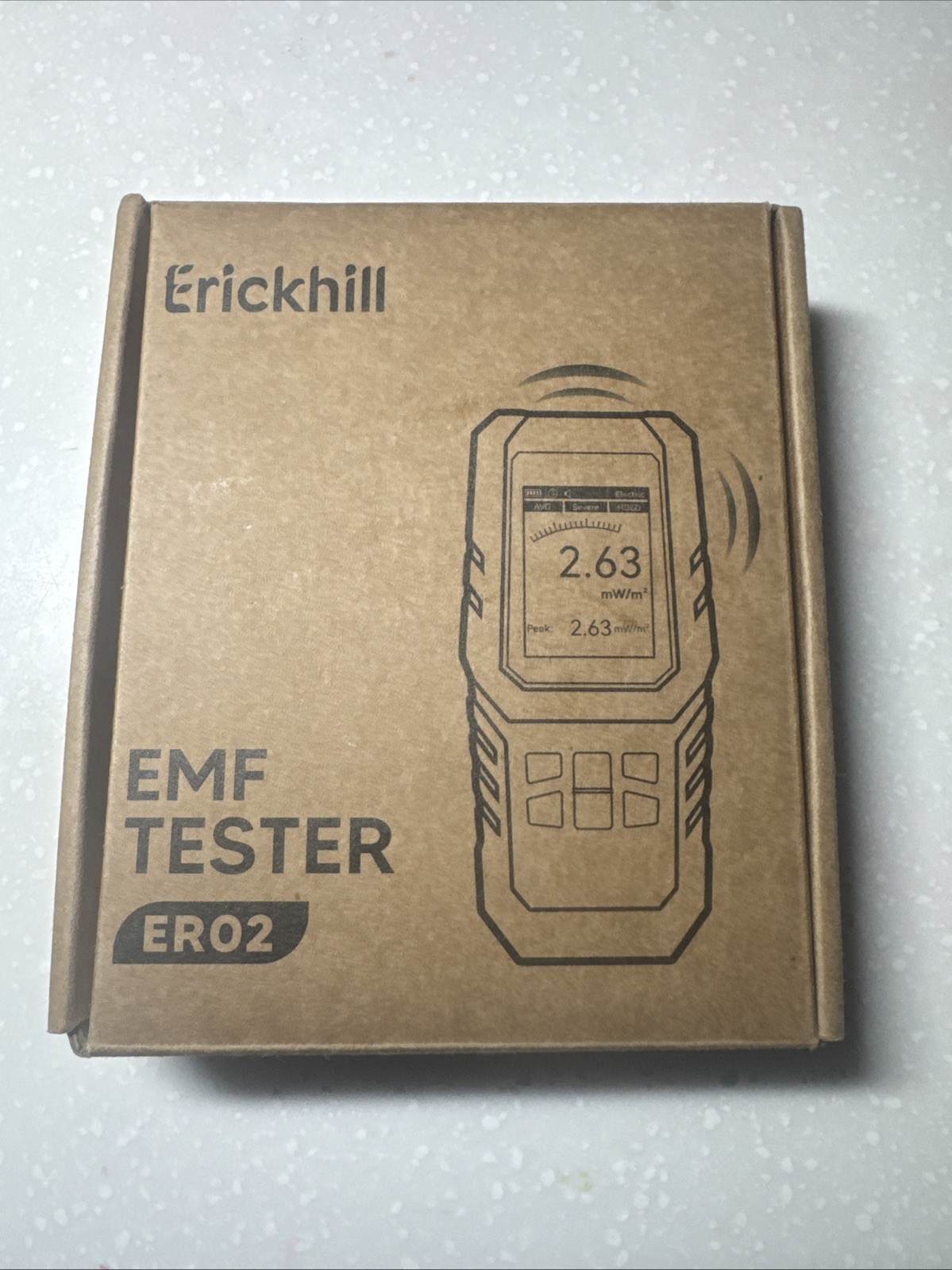 ERICKHILL ER02 EMF Meter Electromagnetic Field Radiation EF RF MF Detector Tool