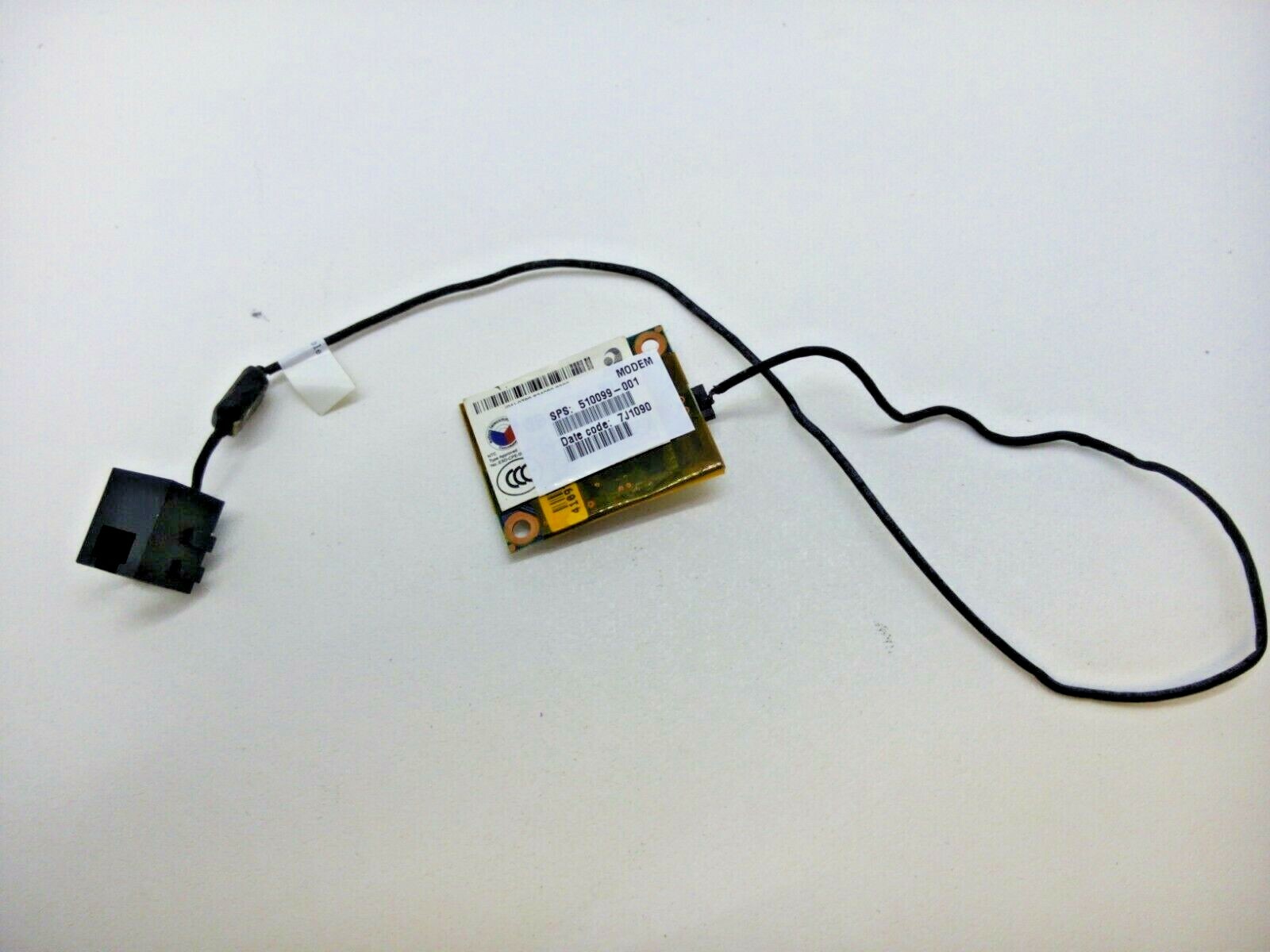 HP EliteBook 8740w 17" Genuine Modem Card & Cord - 510099-001 6028B0003501 181