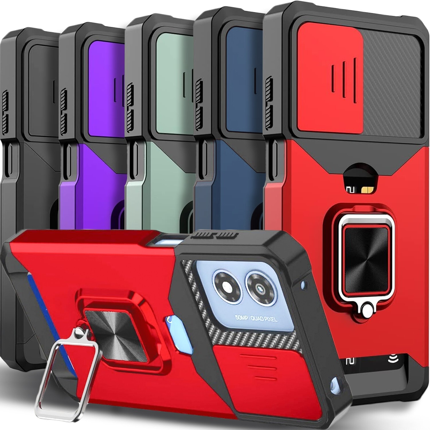 For Motorola Moto G 2026 Case Phone Camera Cover Shockproof + Tempered Glass