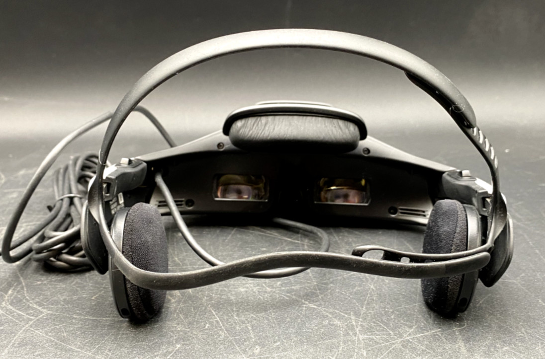 SONY HM2-T1 HEAD MOUNTED DISPLAY 3D HEADSET VIEWER & PROCESSOR, CABLES, ETC.