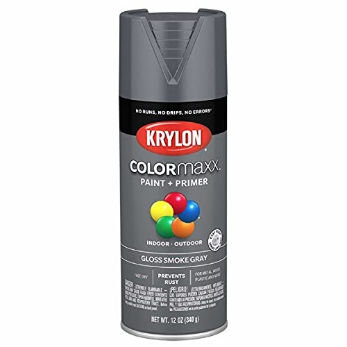 Krylon COLORmaxx Gloss Smoke Gray Spray Paint & Primer (K05539007)