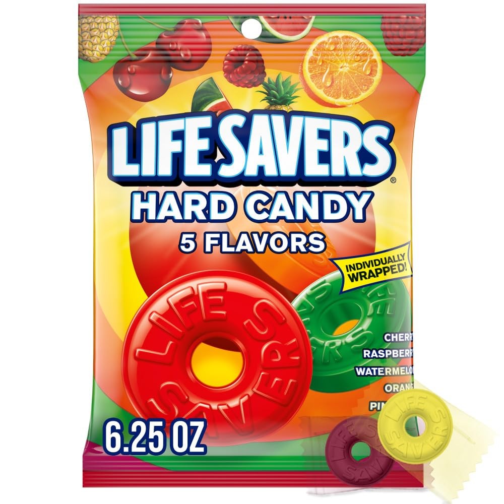 Hard Candy 5 Flavors Bag 6.25 oz Lifesavers