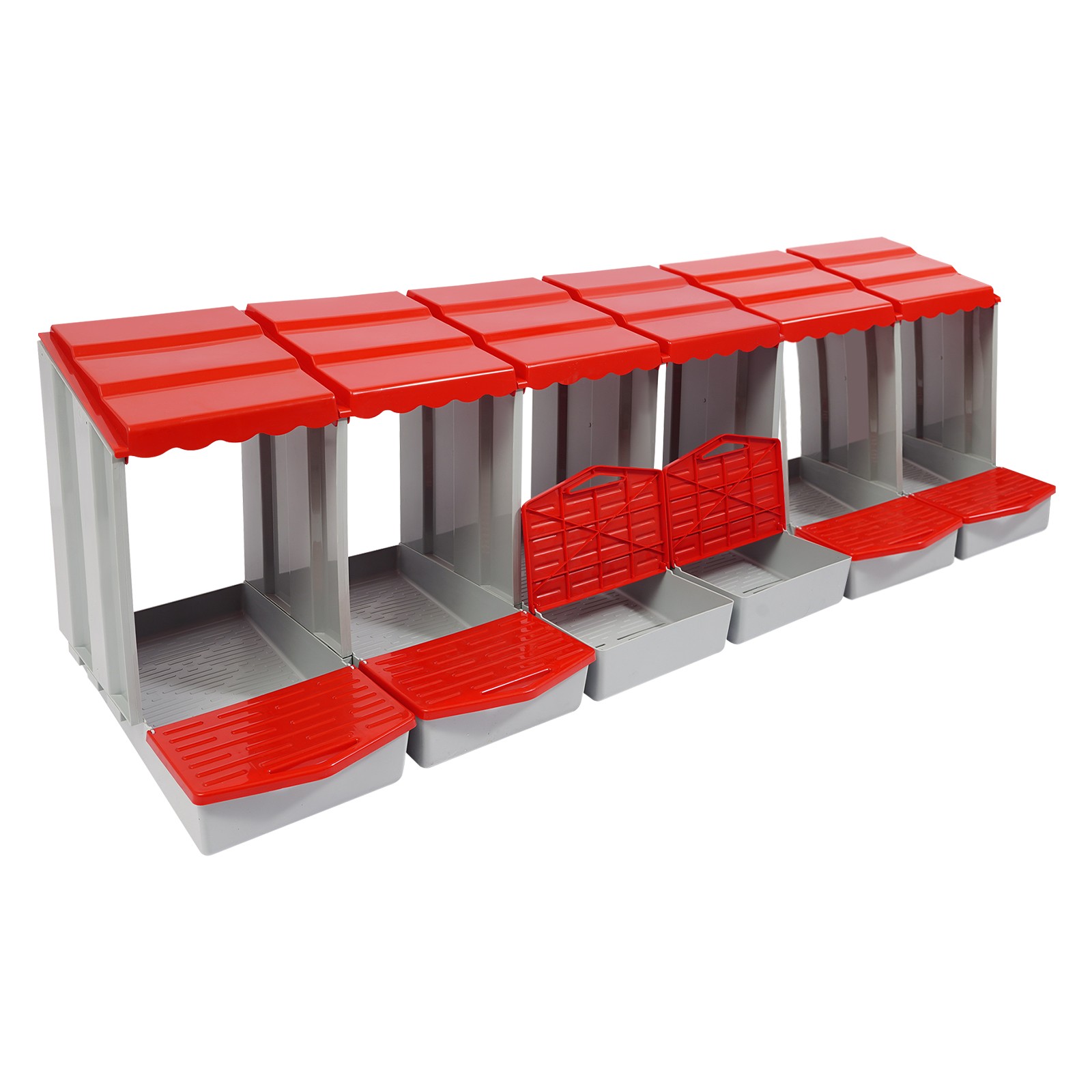 6-Compartment Chicken Nesting Box with Easy Egg Collection & Installation