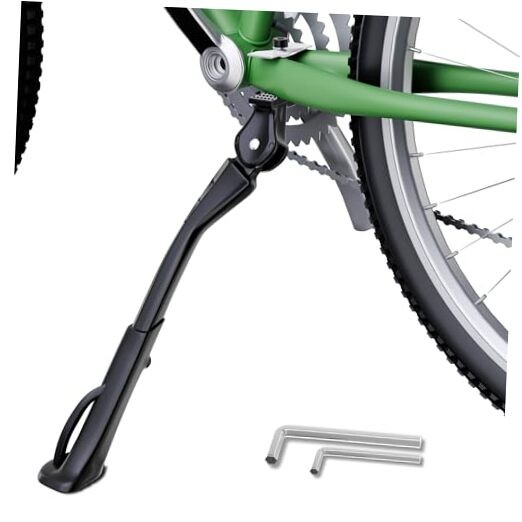 Adjustable Aluminum Bike Kickstand for 26-29 Inch Adult Bicycle - Center Mount