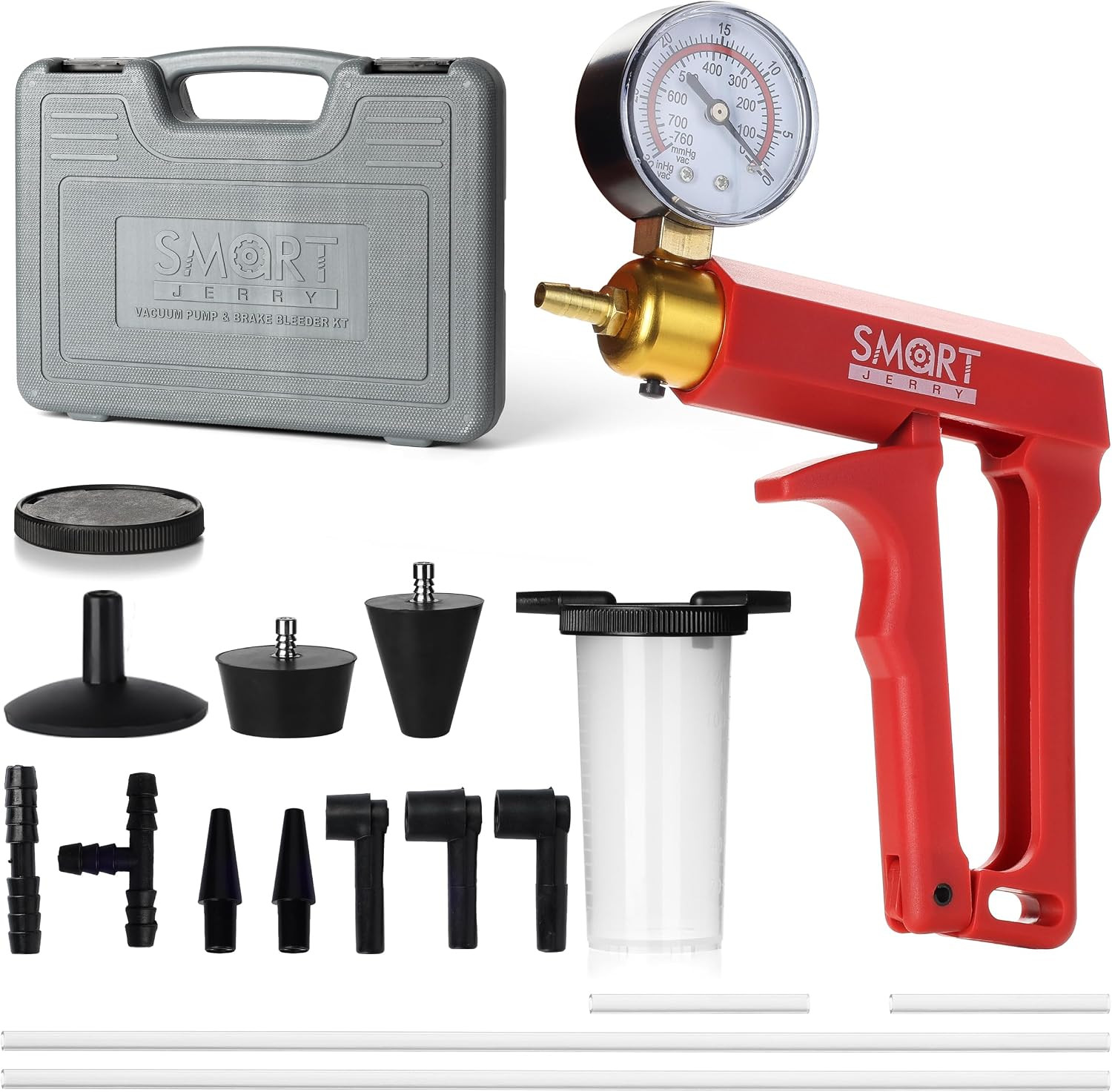 Brake Bleeder Kit with Hand Vacuum Pump, 2026 Quality Upgraded | Power Steering