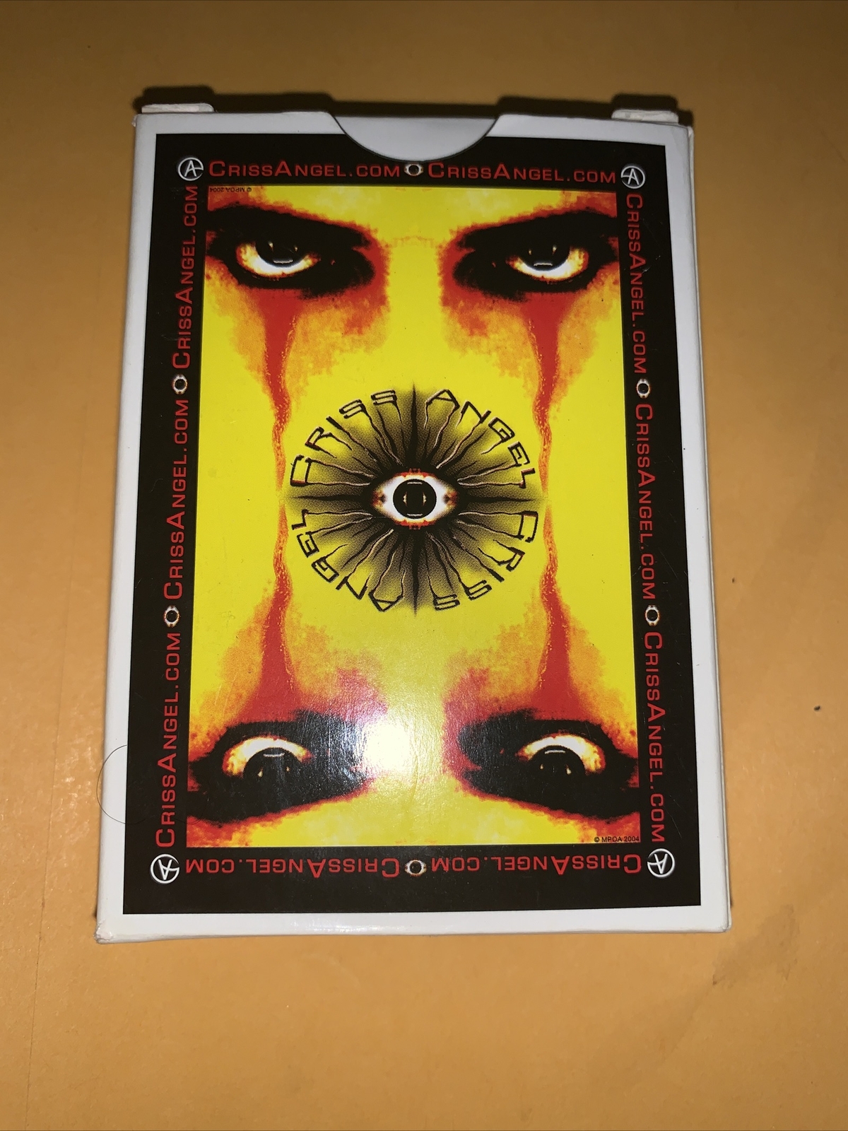 Chris Angel mindfreak deck of playing cards yellow trading cards game cards