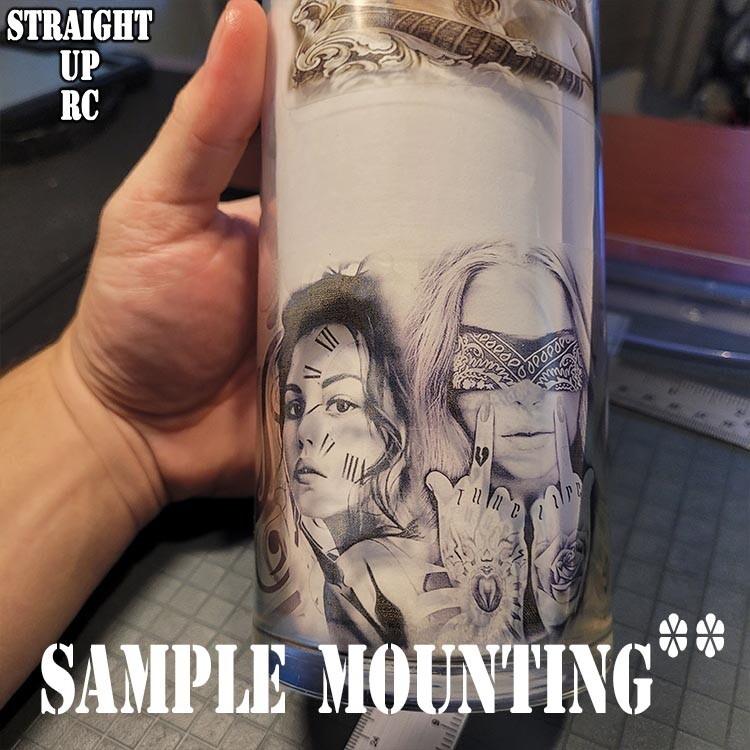 Custom Waterslide Decal - RC Lowrider "Airbrush Mural" Style "Sombrero Girl 2"