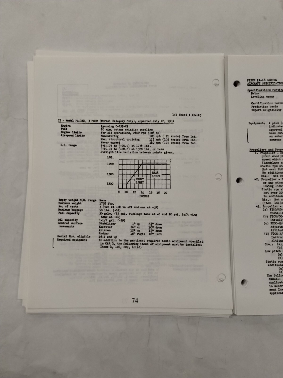 Piper Aircraft Type Specifications Manual-Copy