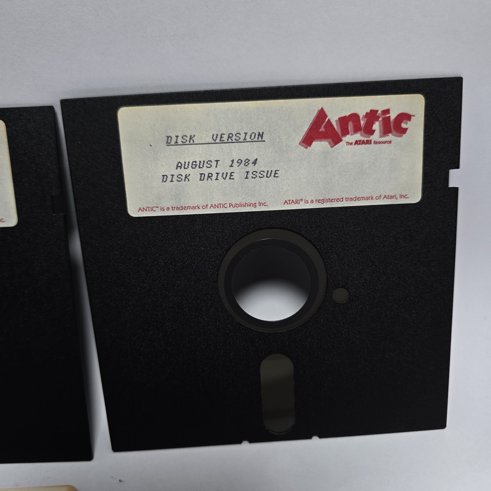 Antic Atari 400 800 XL Magazine Disk Lot August September 1984 Untested