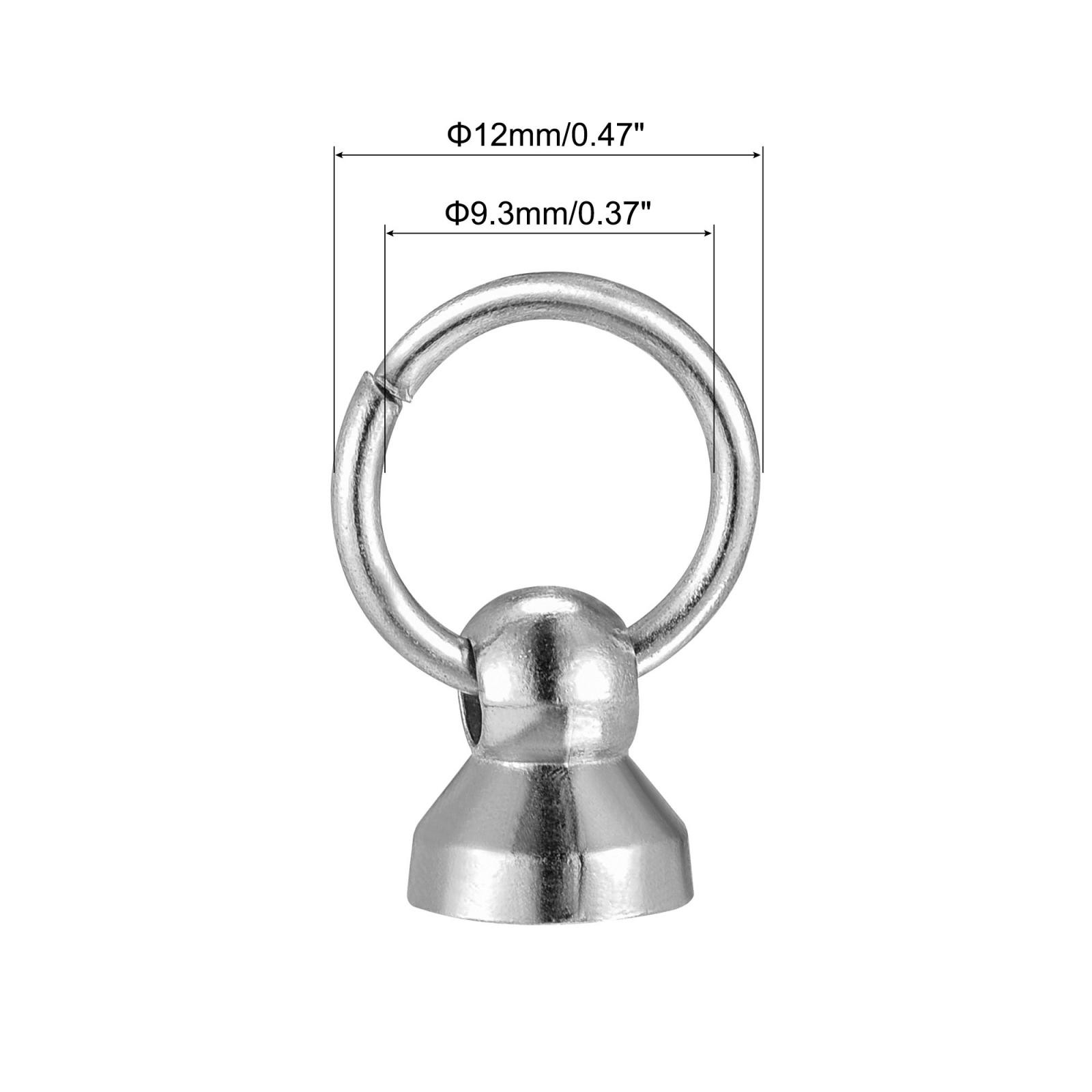 0.47" Toroidal Joint Button Pin Rivets Screw Silver 10pcs