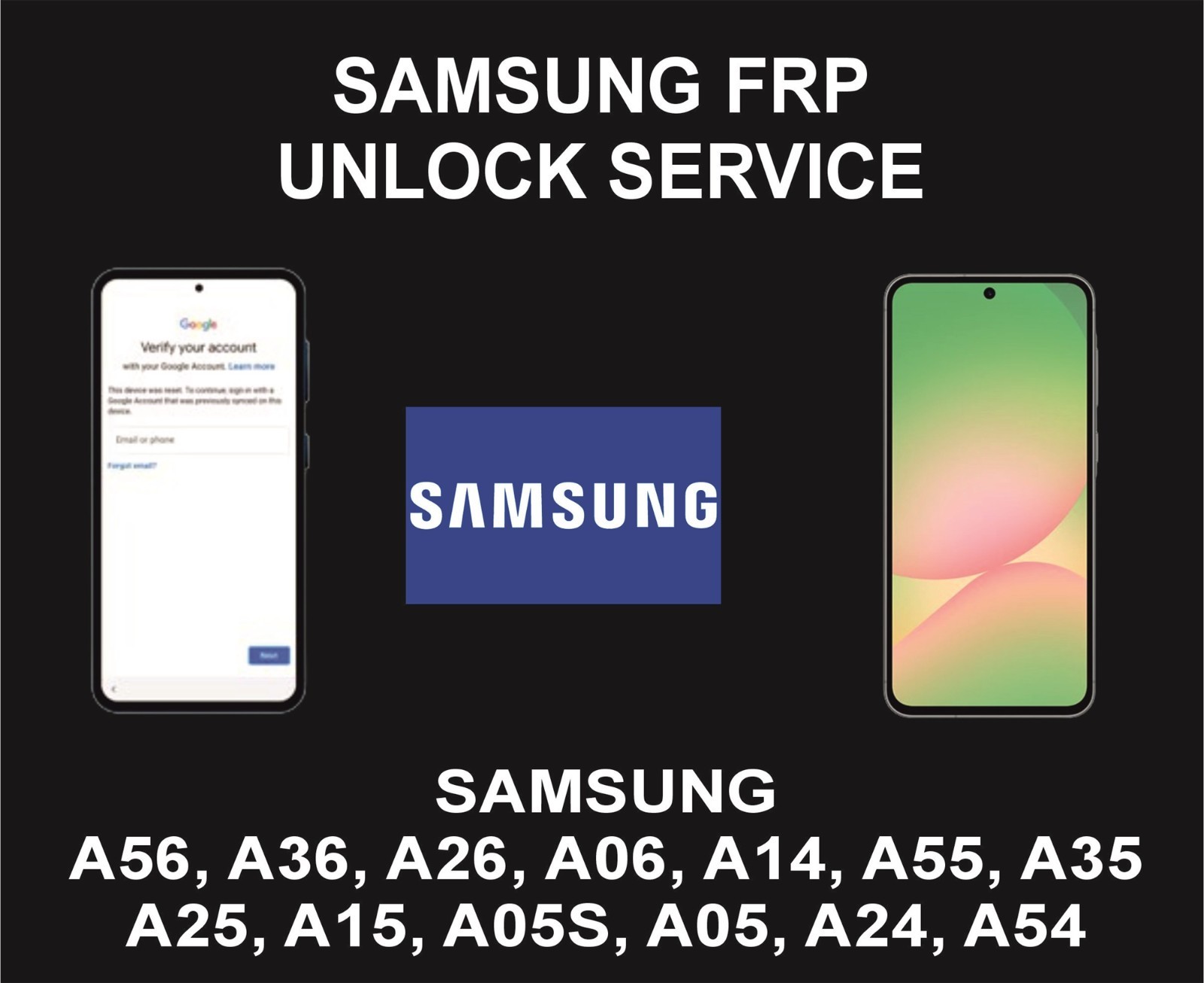 Unlock, Go,  A17, A56, A16, A15, A36, A06, A55, A35, A25, A05S, A54