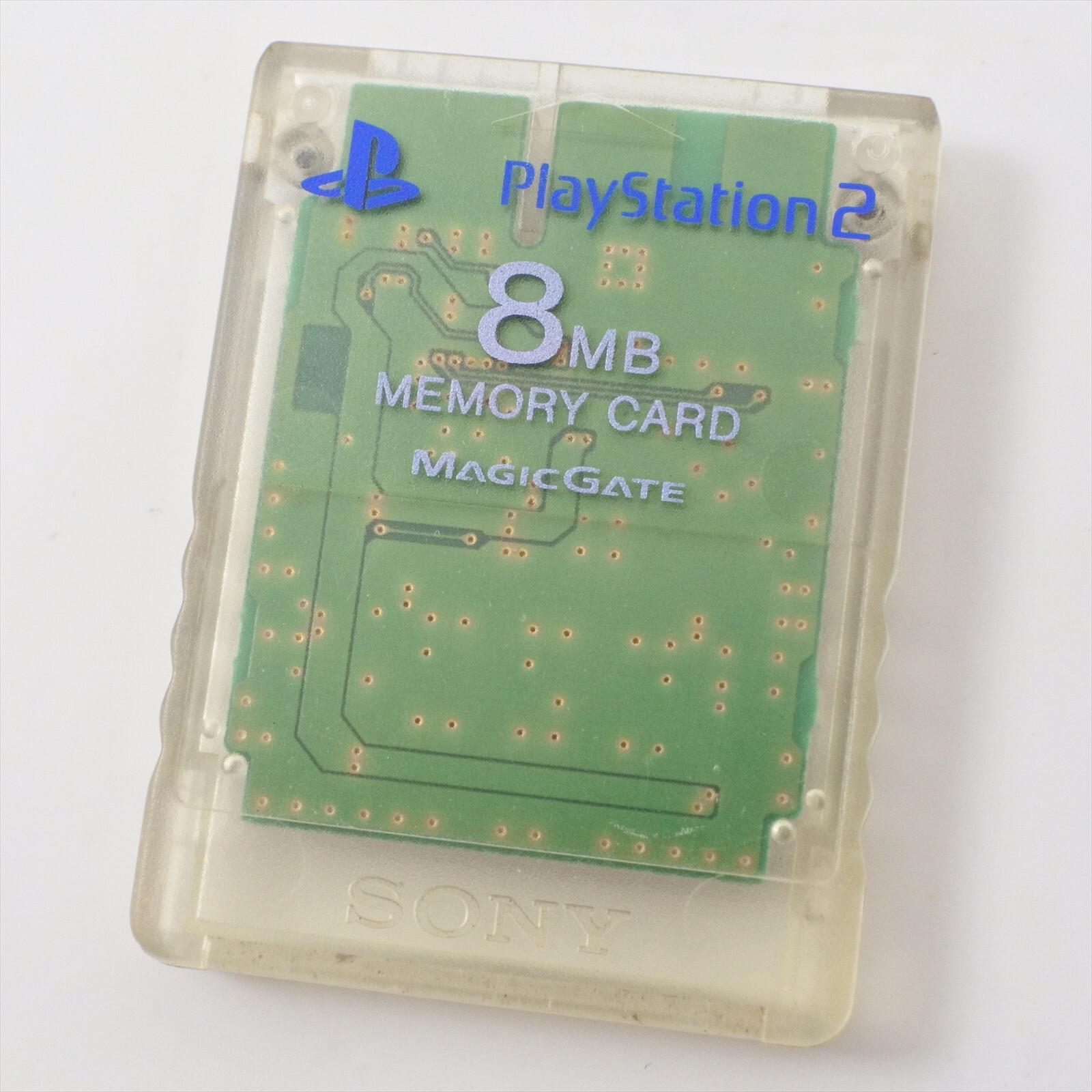 PS2 MEMORY CARD Crystal SCPH-10020 8MB Official Playstation 2 Made in Japan 1010