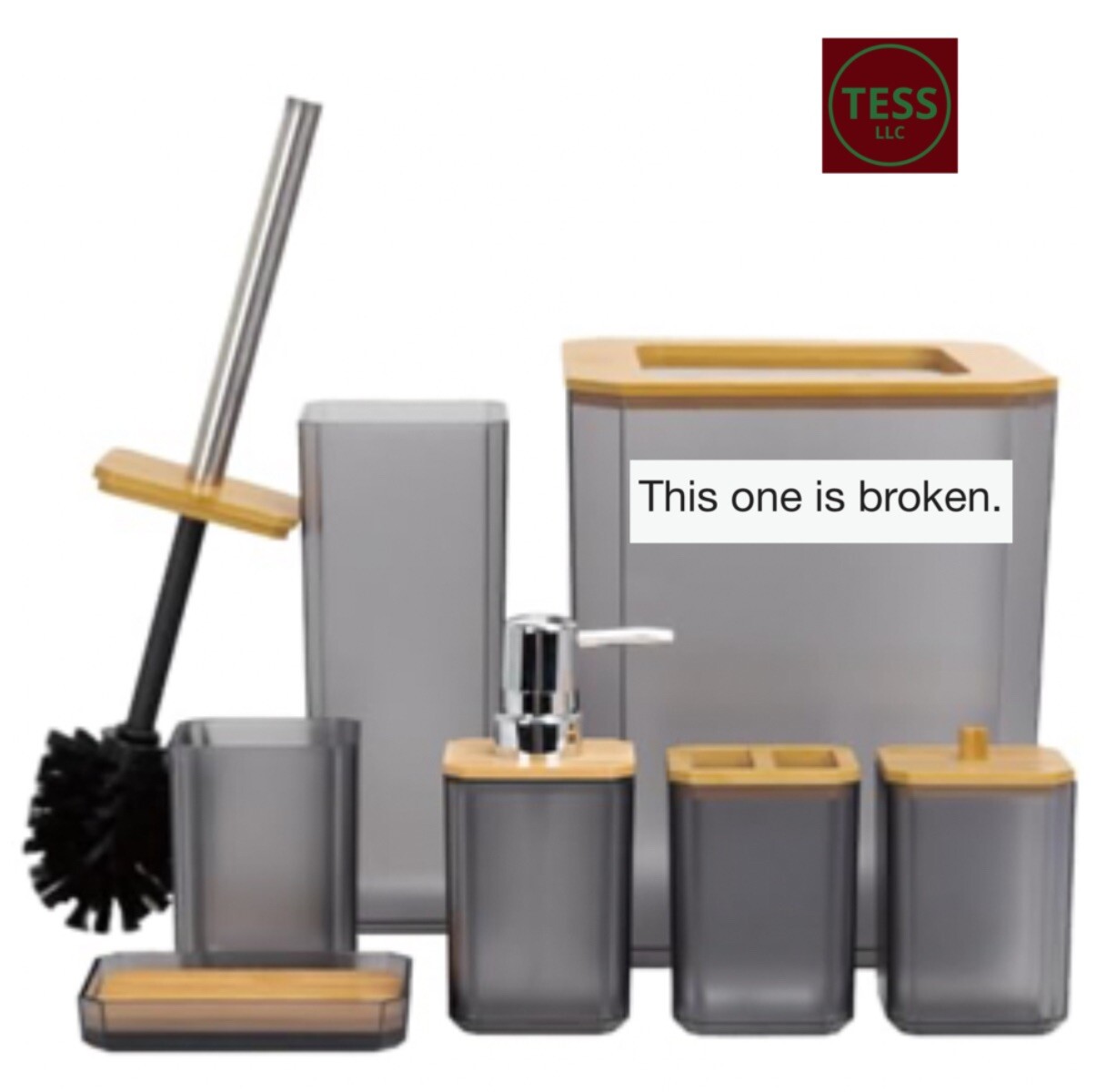 CERBIOR Bathroom Accessories Set 7 Pieces Bath Ensemble