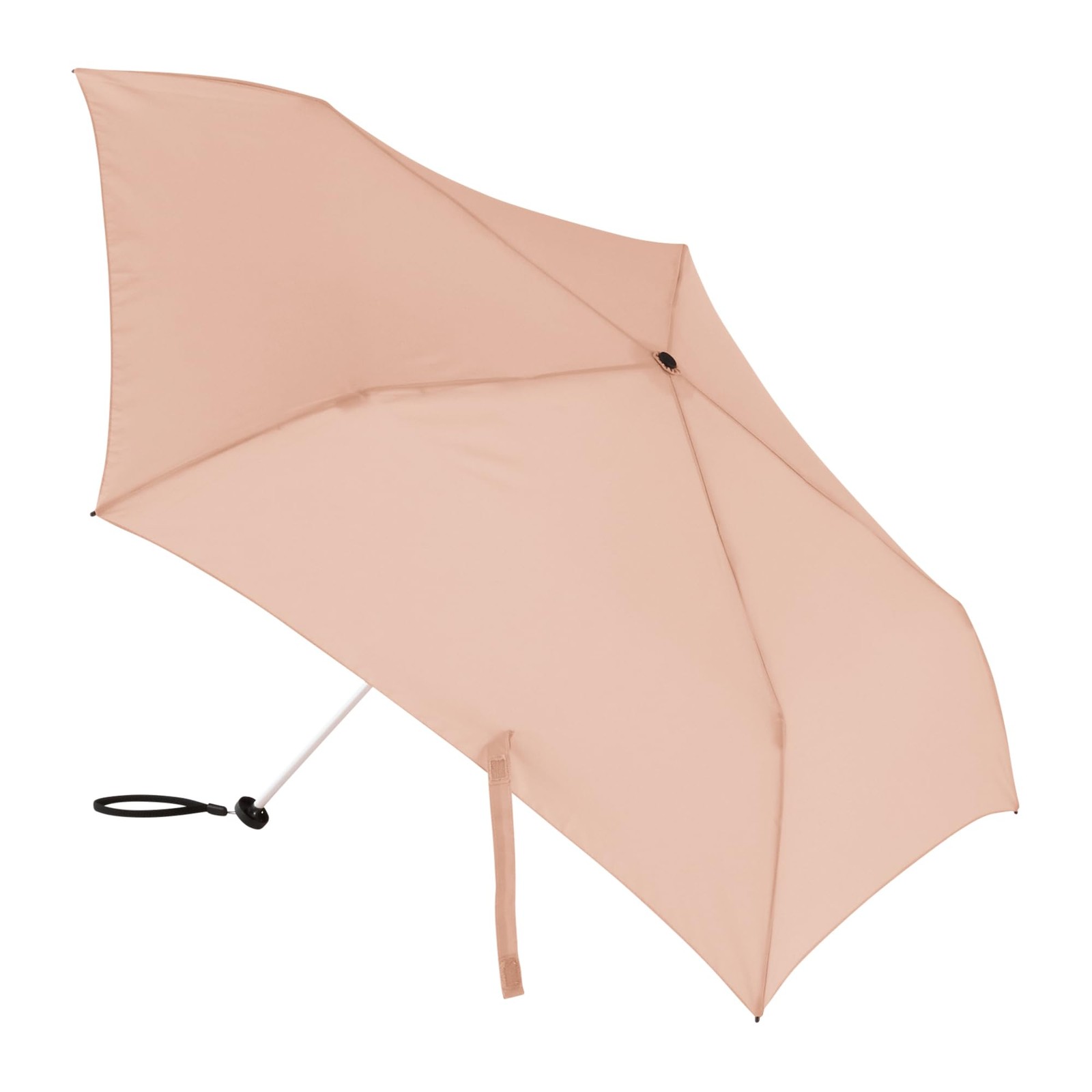 MUJI Lightweight Folding Umbrella for Sun and Rain, DEA03A5A, Light Pink