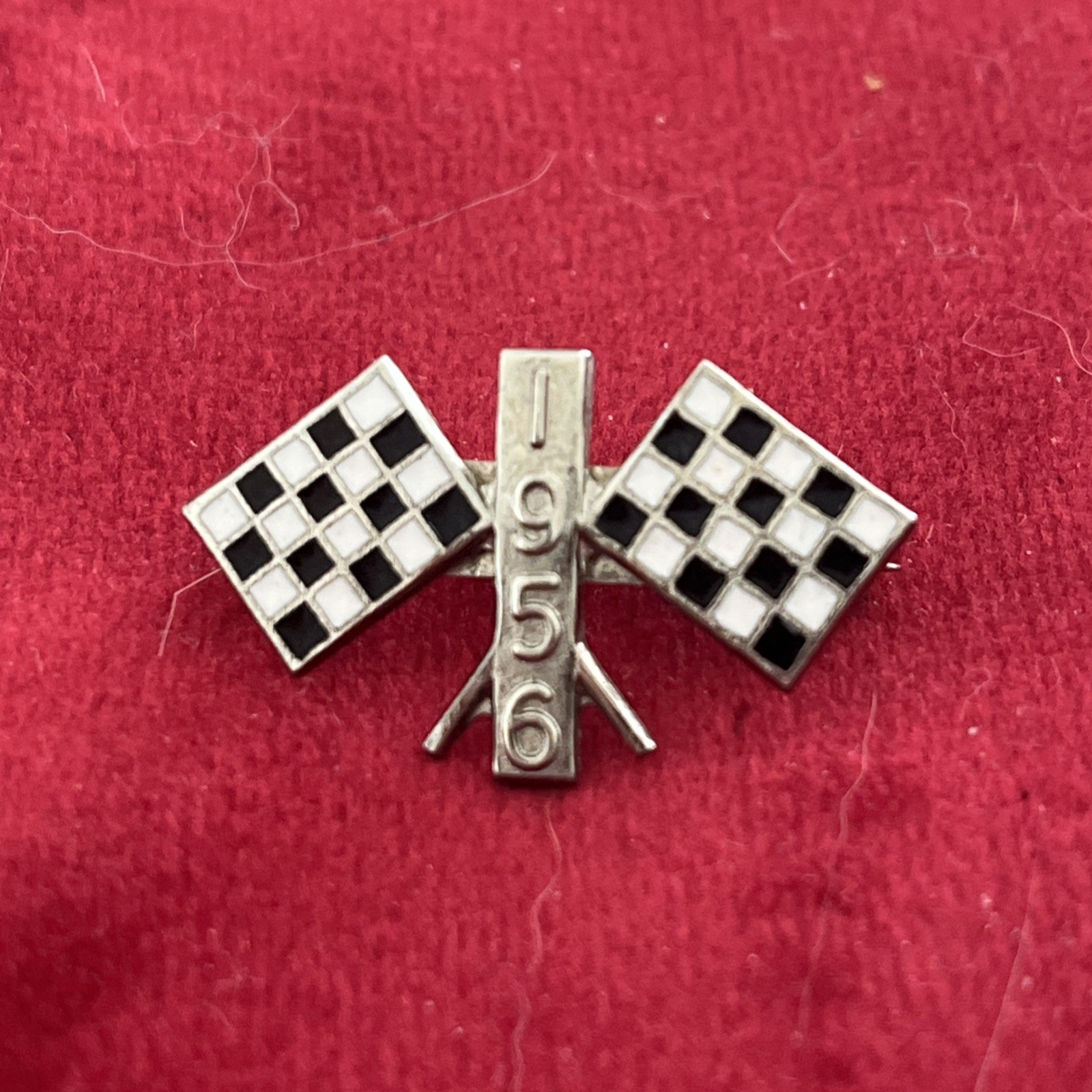 1956 indy 500 checkered flag pin hook fast usa 1 inch lapel hat pin indianapolis