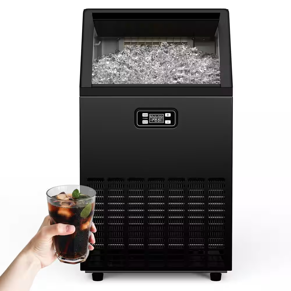 18 In. 150 Lbs. /24H Full Size Cubes Undercounter Commercial Freestanding Ice Ma