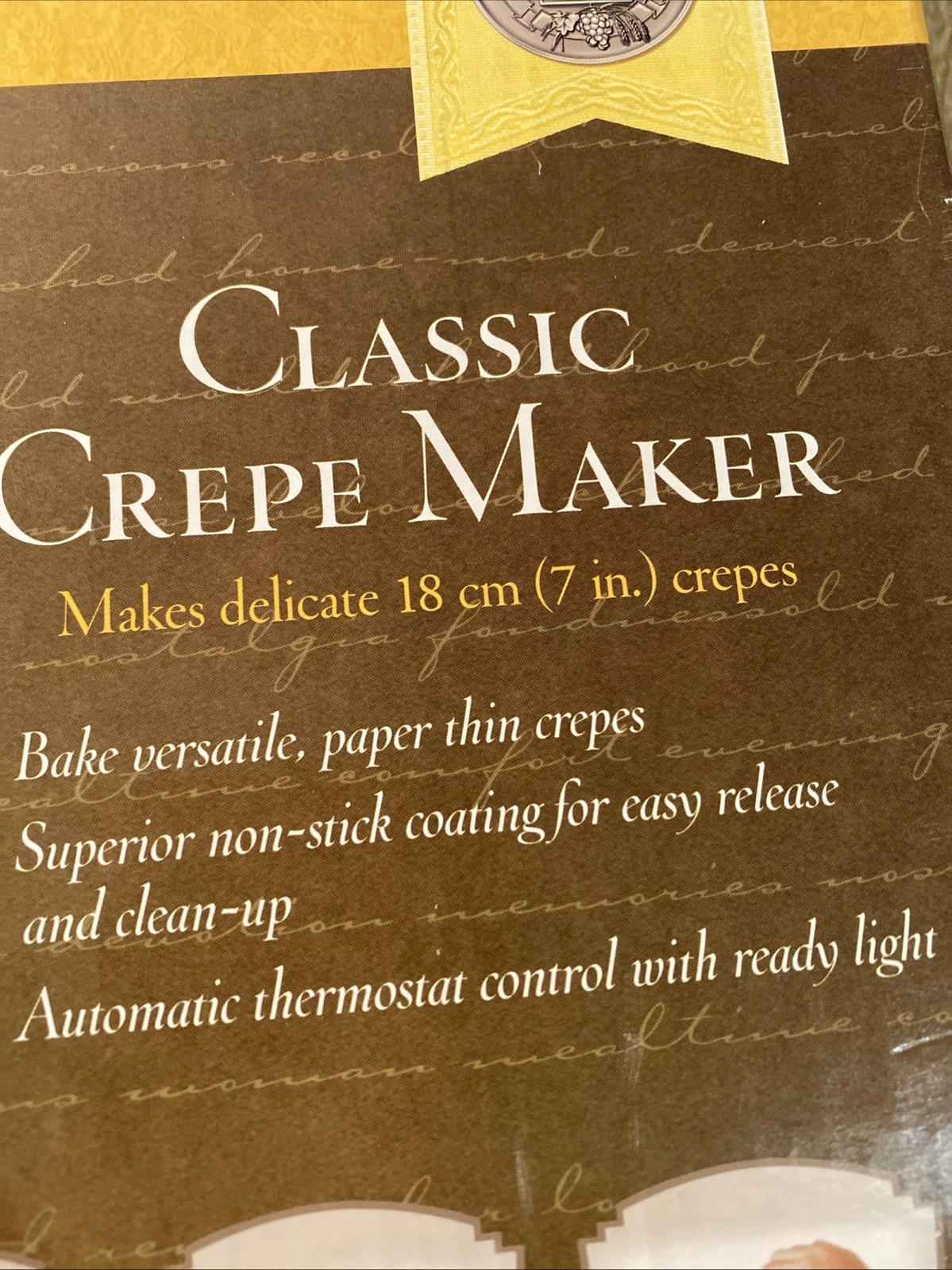 VillaWare Classic Crepe Maker