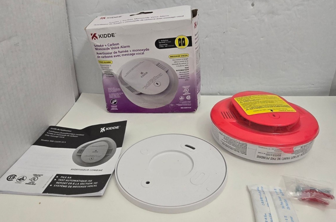 Genuine Kidde 21032309 Smoke & Carbon Monoxide Voice Alarm Battery