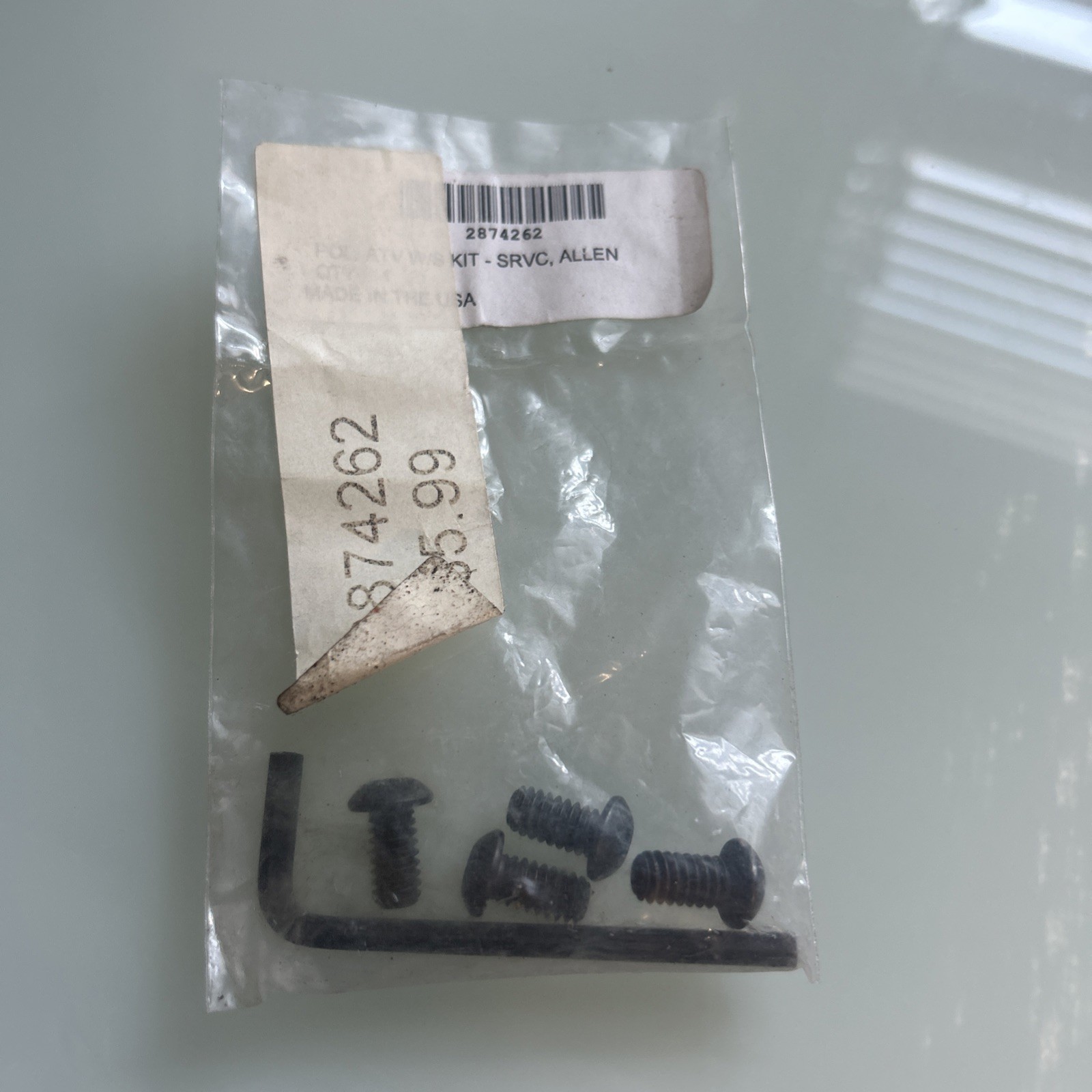Polaris OEM NOS Windshield Replacement Allen Screw Kit Part #2874262