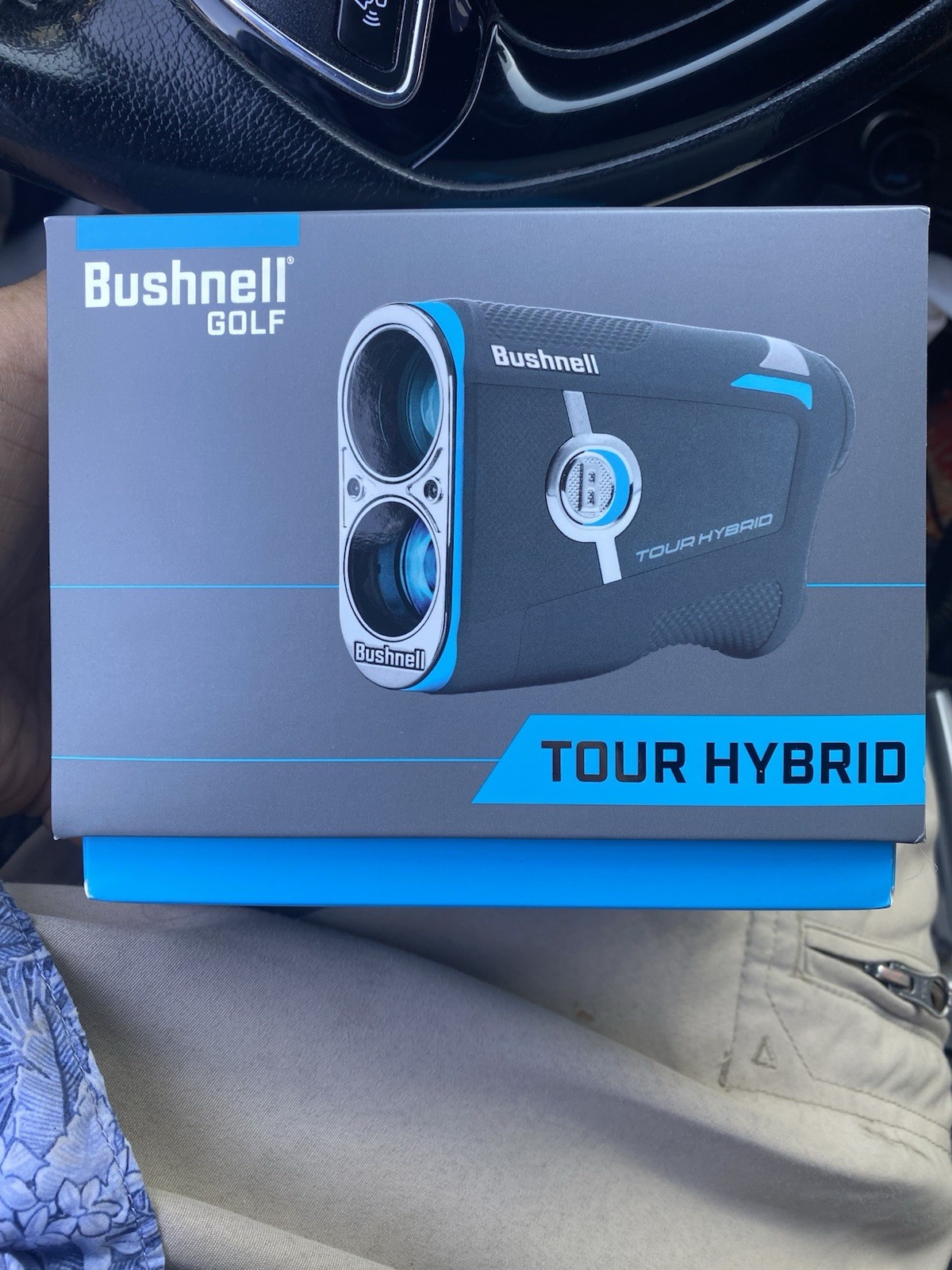 BRAND NEW! - Bushnell Golf Tour Hybrid Laser Rangefinder (Grey and Blue) + Case!
