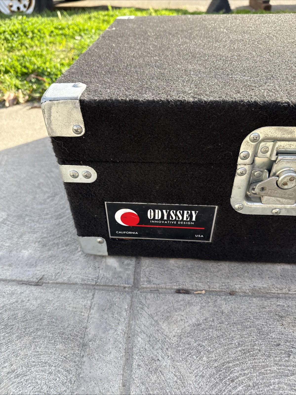 Odyssey Pro Carpeted CD Case W/ Wheels - Black