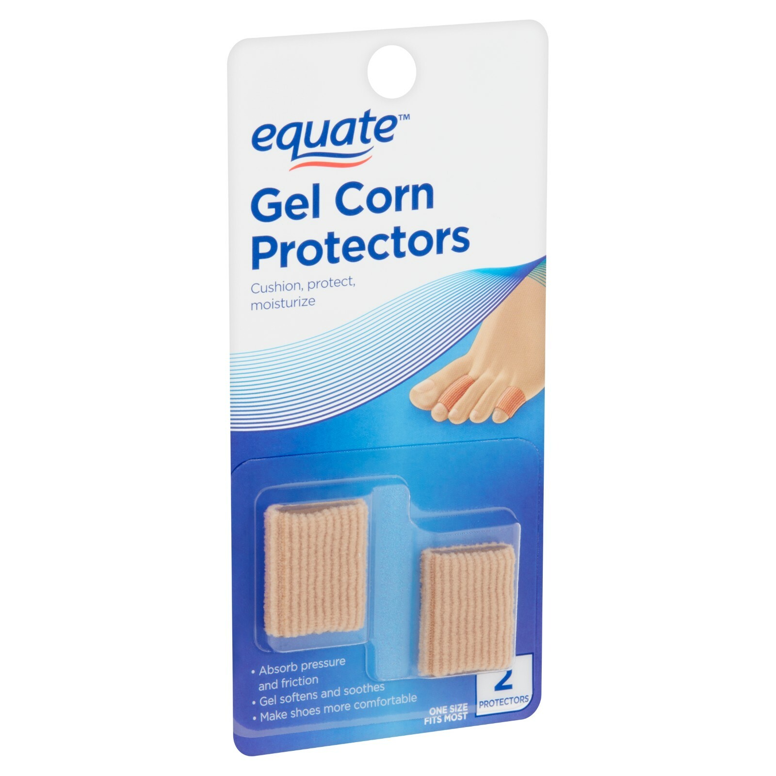 Equate Gel Corn Protectors - Makes Shoes More Comfortable - 2 count