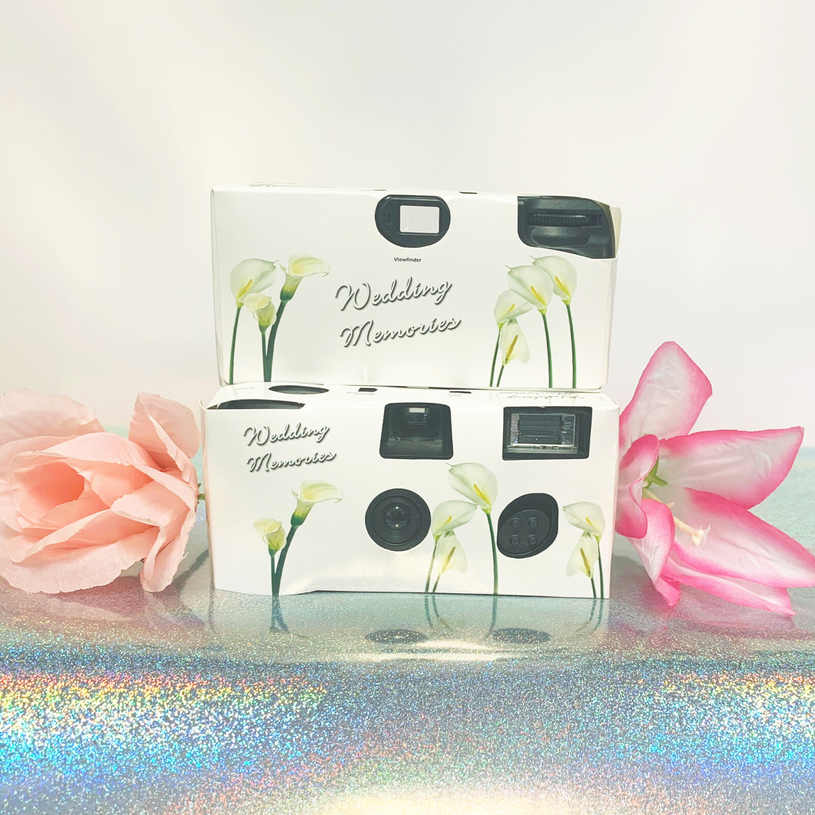 15 Calla Lilies Single Use Disposable Camera, wedding camera F50407