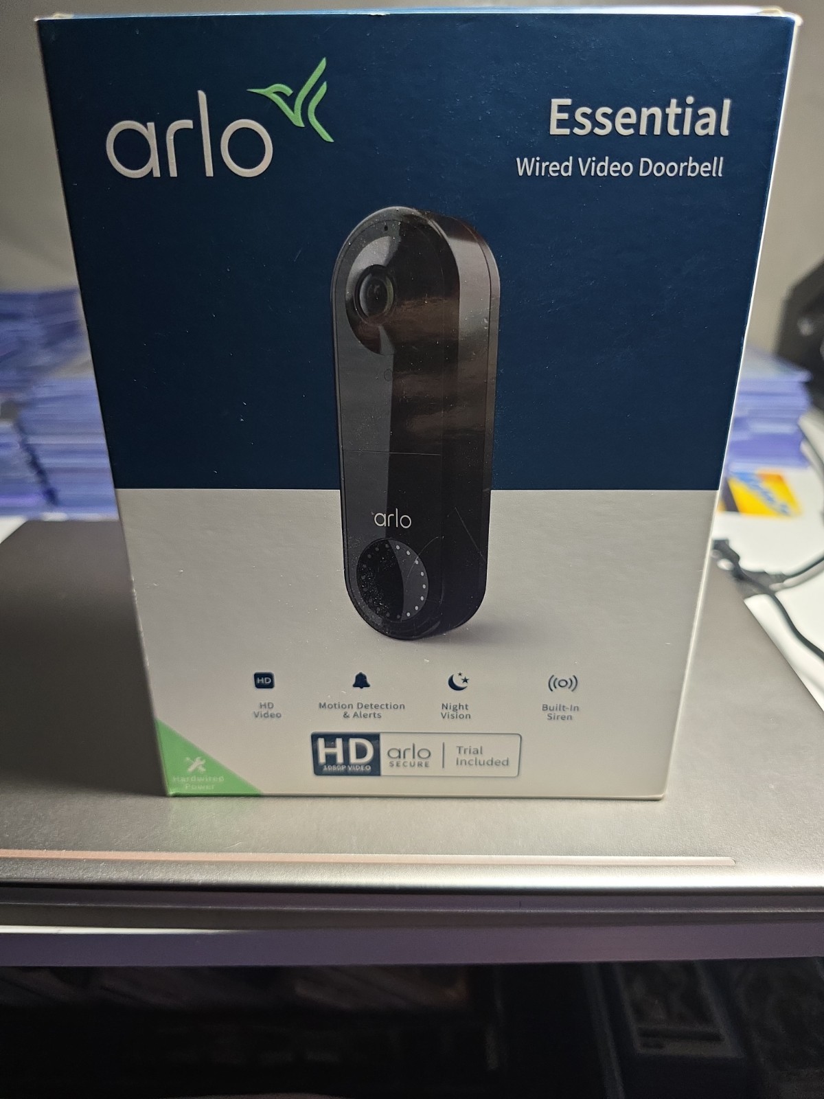 Arlo Essential Wire-Free Battery Video Doorbell BRAND NEW