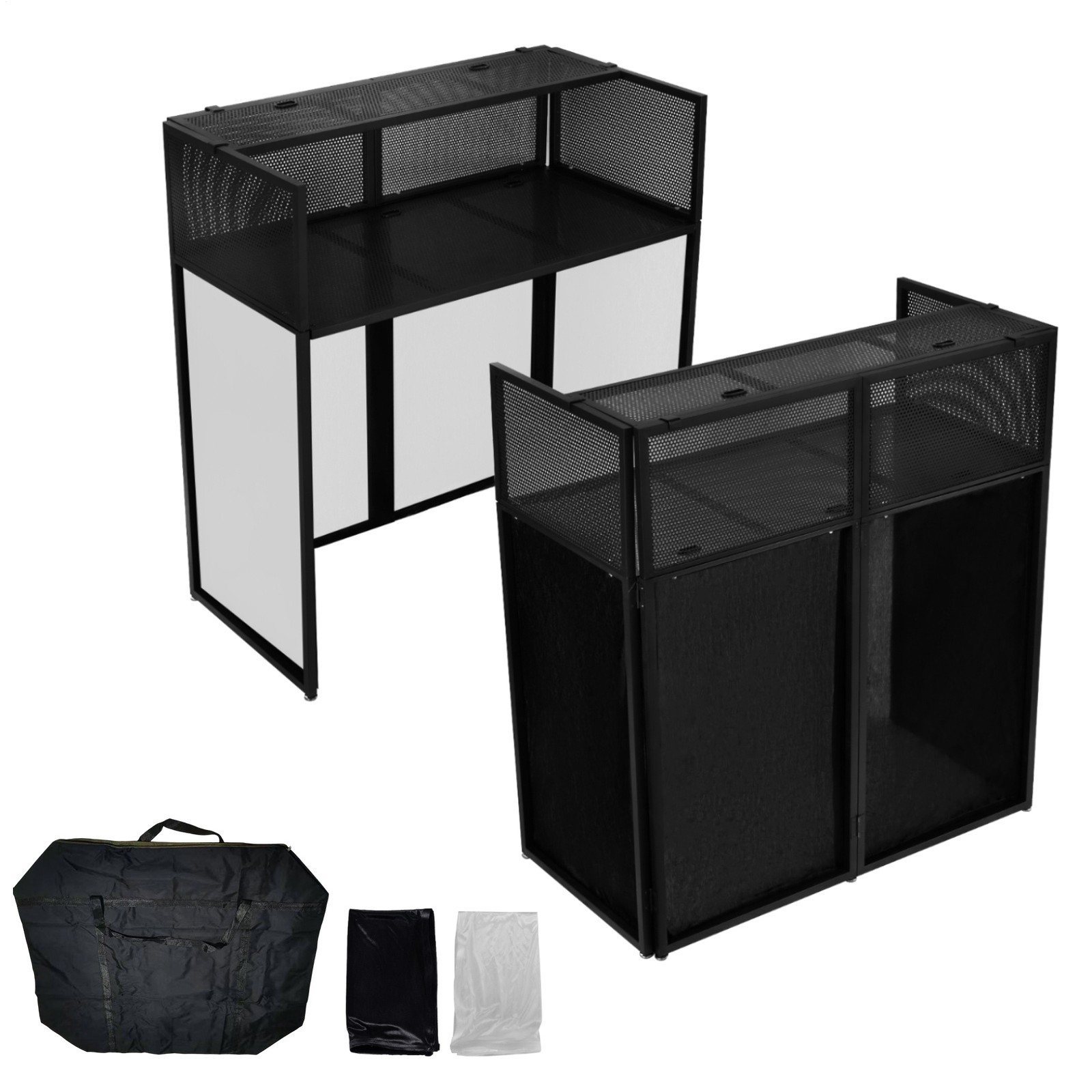 Foldable DJ Stand Portable Metal Frame Adjustable Rack for Synth & DJ Controller