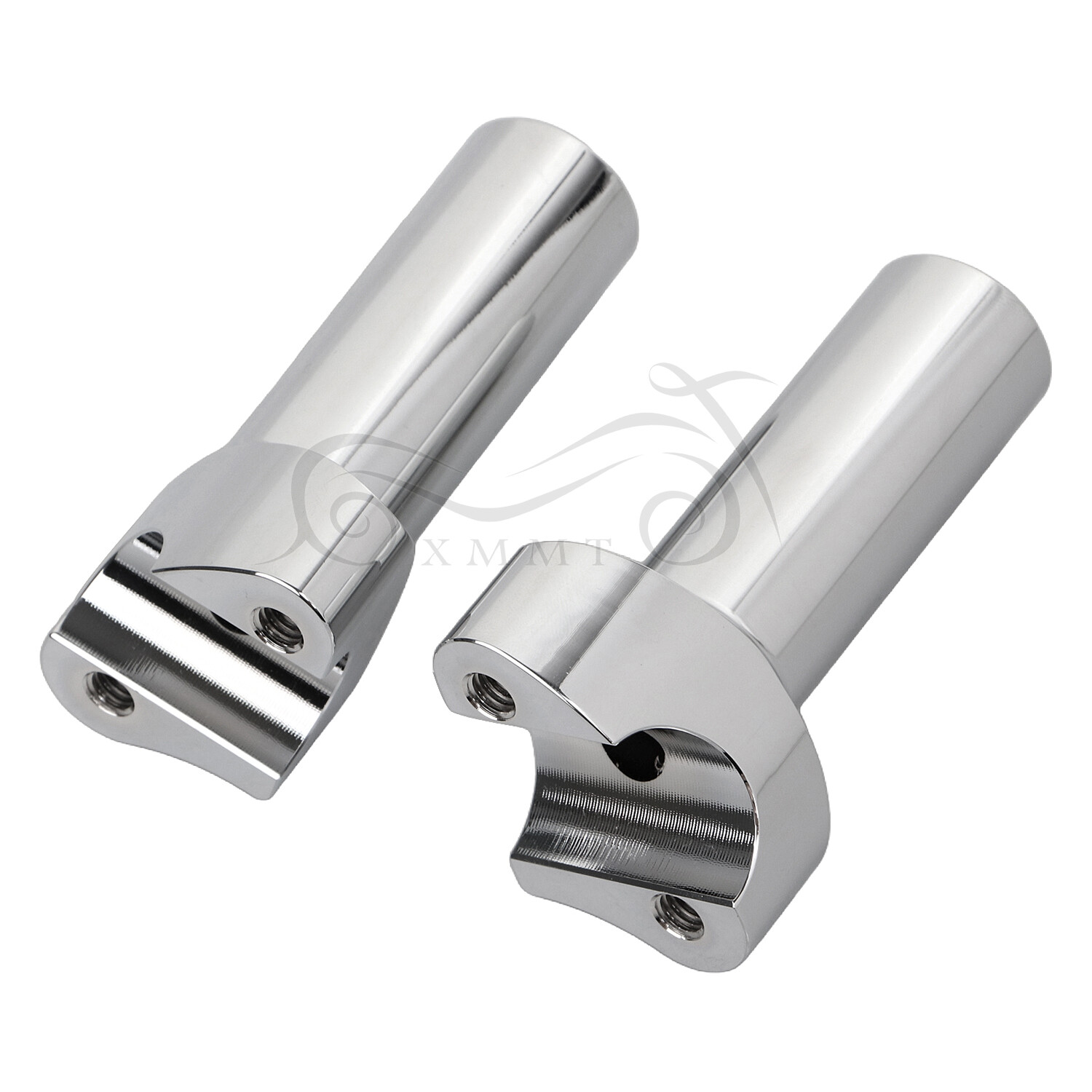 4" Chrome Handlebar Riser For Harley Dyna Road Glide Softail FXST Deluxe FLSTN