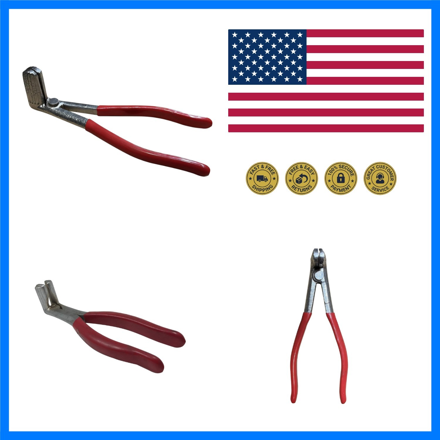 Steel 00255 Battery Terminal & Connector Spreader Plier & Cleaner Tool -