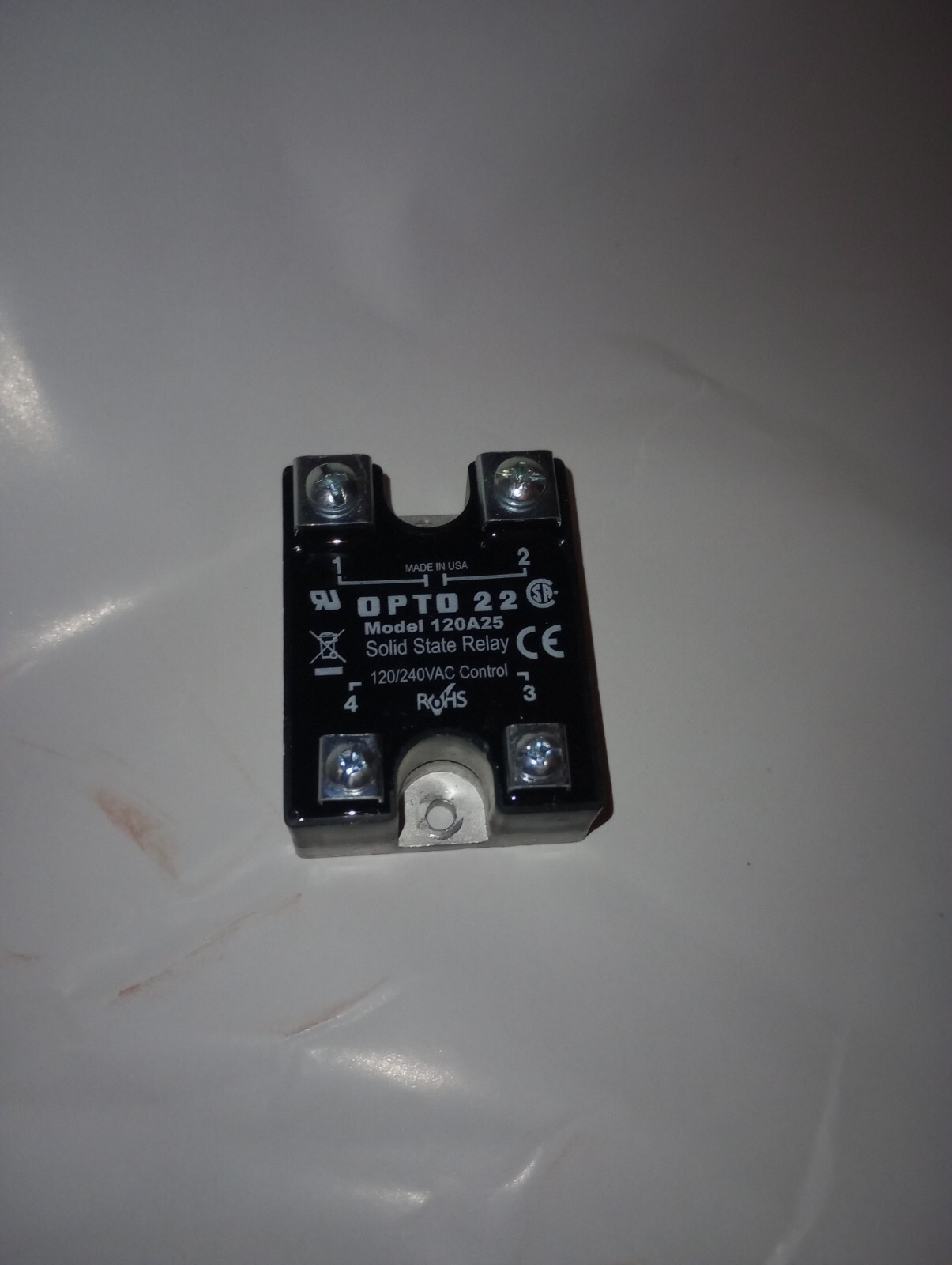 NEW GENUINE OPTO 22 MODEL 120A25 SOLID STATE RELAY 120/240VAC