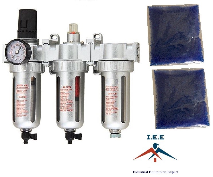 1/2" COMPRESSED AIR FILTER REGULATOR / DESICCANT DRYER / COALESCING FILTER