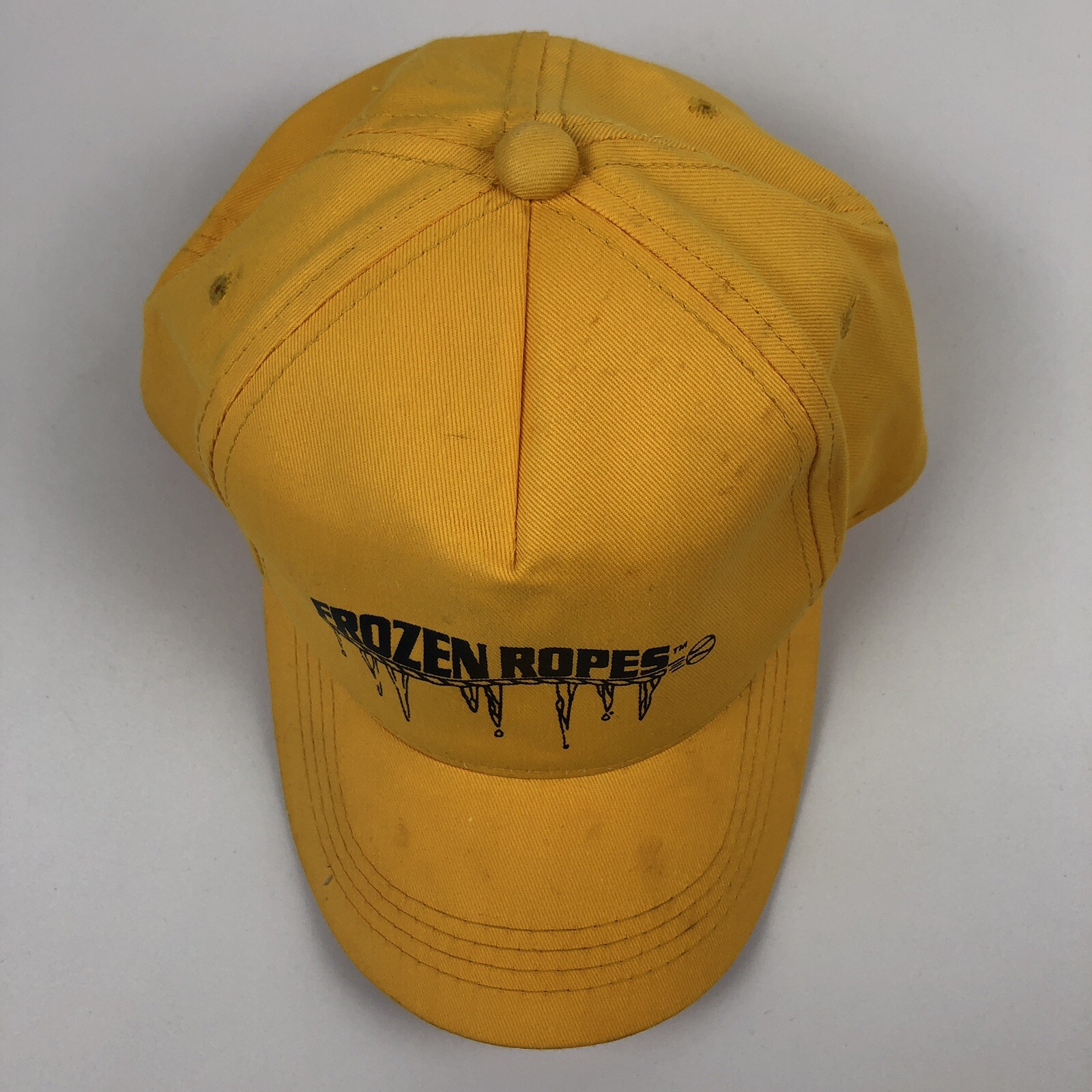 Frozen Ropes Baseball Softball Hat Cap Yellow Youth Size READ