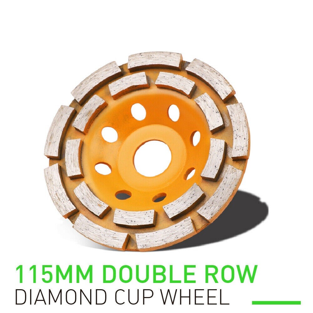 4-1/2" Diamond Cup Grinding Wheels 7 Pieces Double Row Concrete Angle Grinder